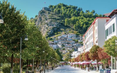 Ville de Berat en Albanie