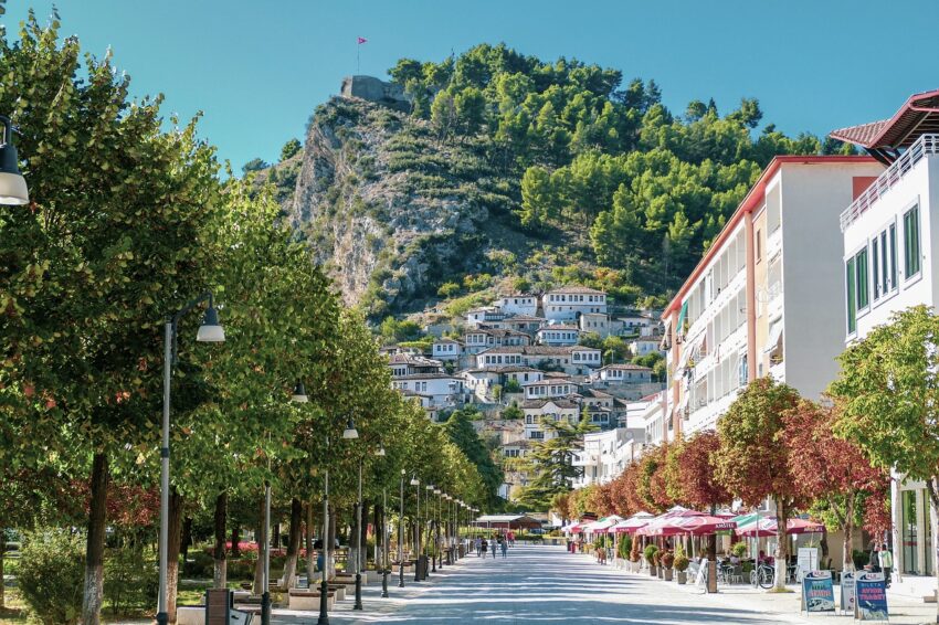 Ville de Berat en Albanie